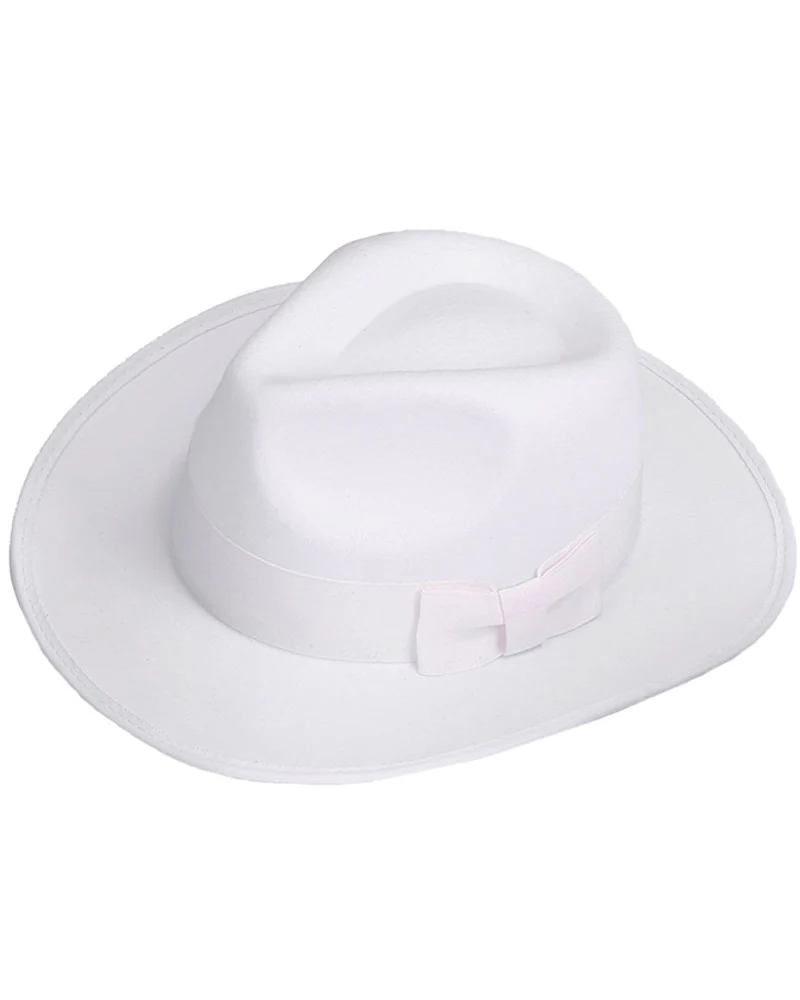 White Gangster Fedora
