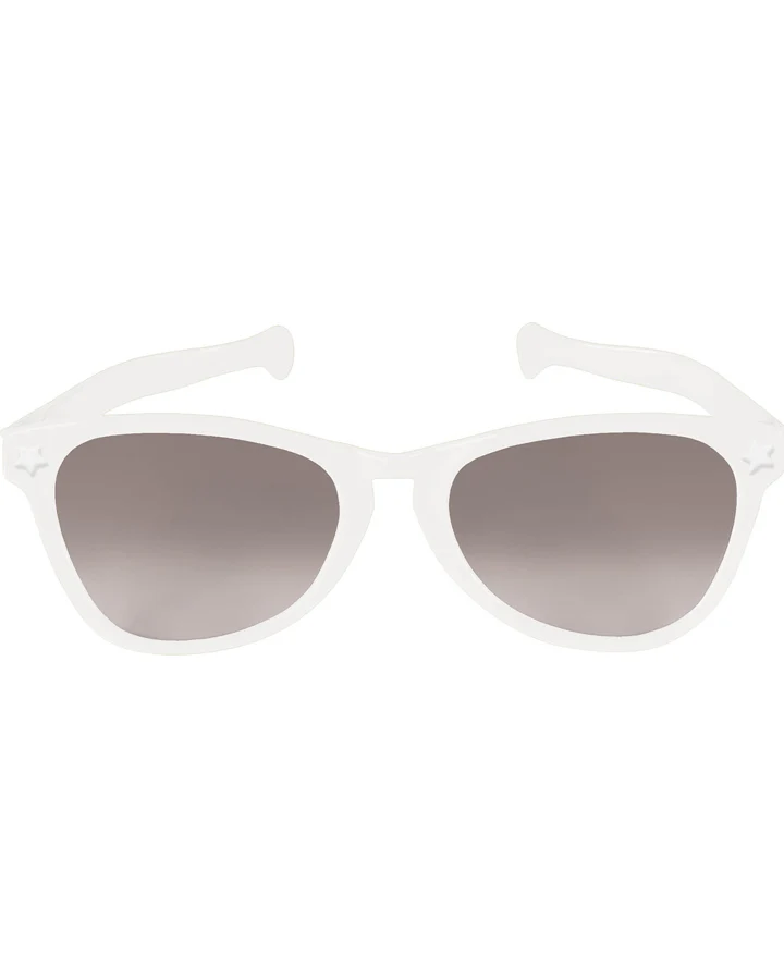 White Jumbo Glasses