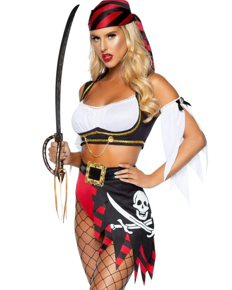Wicked Pirate Wench Womens Costume - Image 3
