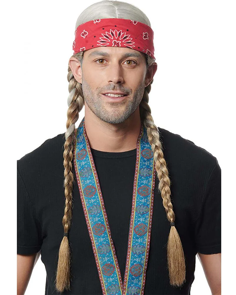 Willie Long Blonde Plaited Wig - Image 2