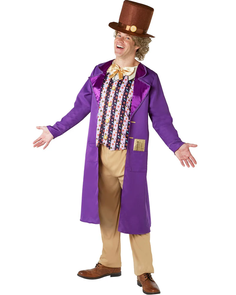 Willy Wonka Deluxe Mens Book Week Costume - Image 2