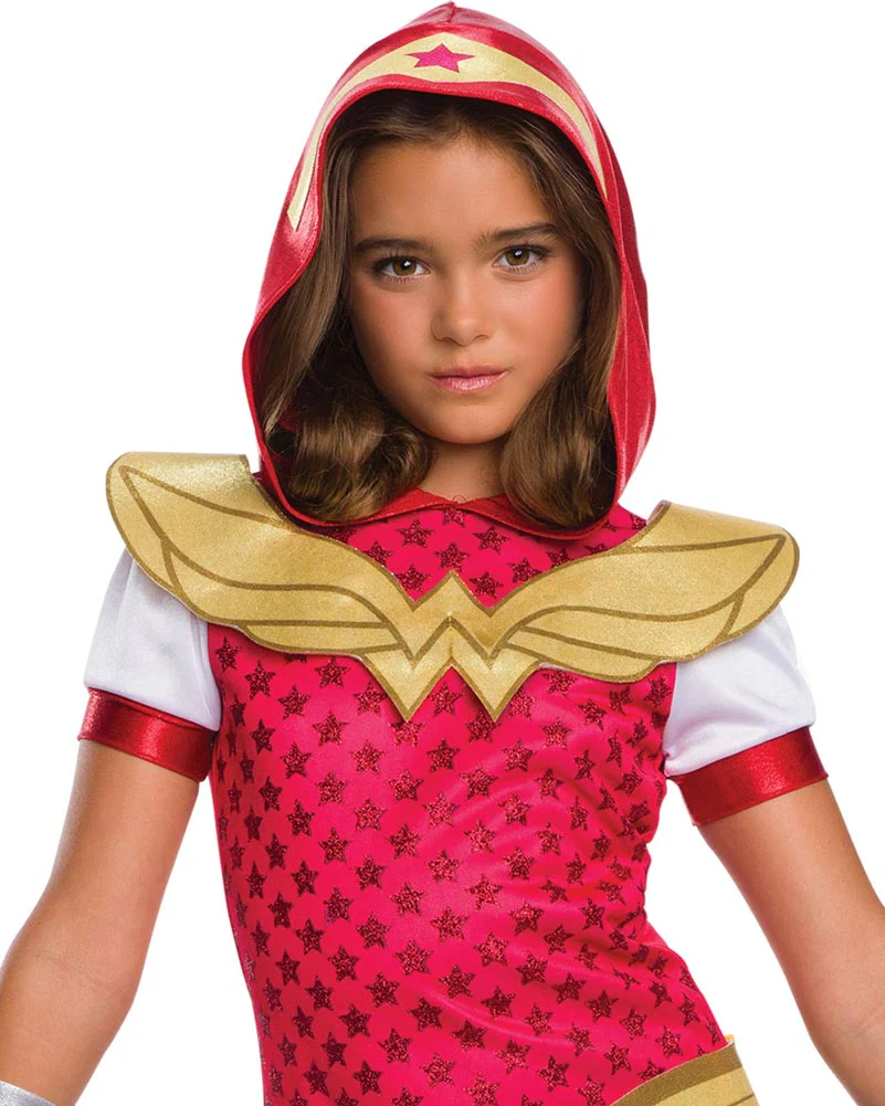 DC Superheroines Wonder Woman Hoodie Girls Costume - Image 2