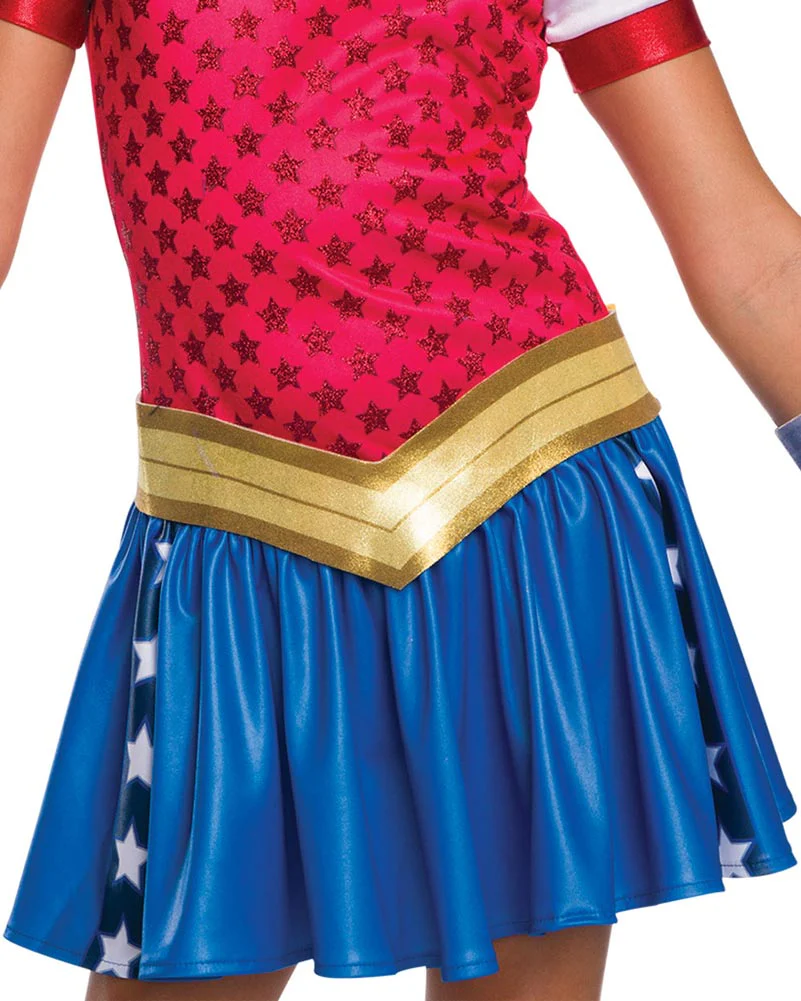 DC Superheroines Wonder Woman Hoodie Girls Costume - Image 3