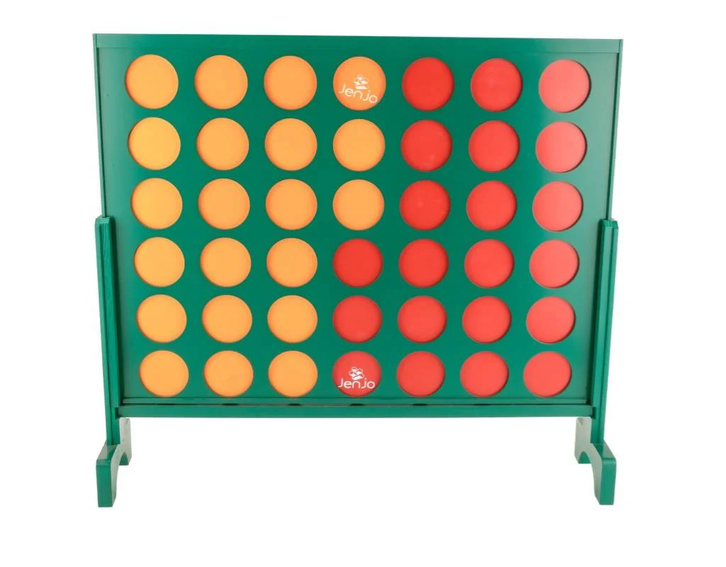 Wooden Indoor Outdoor Giant Connect Four In A Row Game Set 120x109cm Green - Image 3