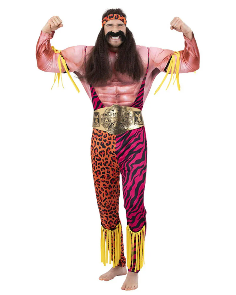 Wrestler Muscle Chest Deluxe Mens Costume - Image 2