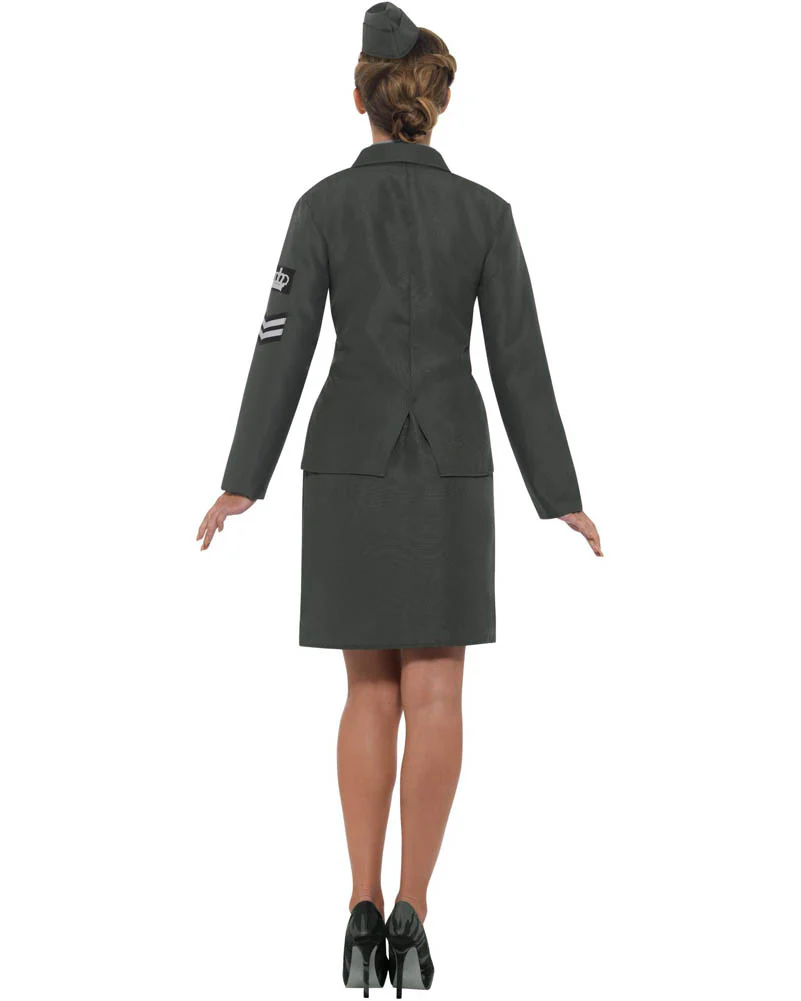 WW2 Army Girl Womens Costume - Image 2