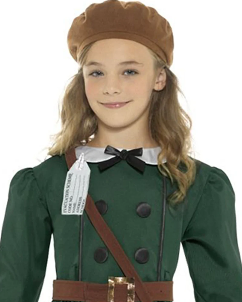 40s WW2 Evacuee Girls Costume - Image 4