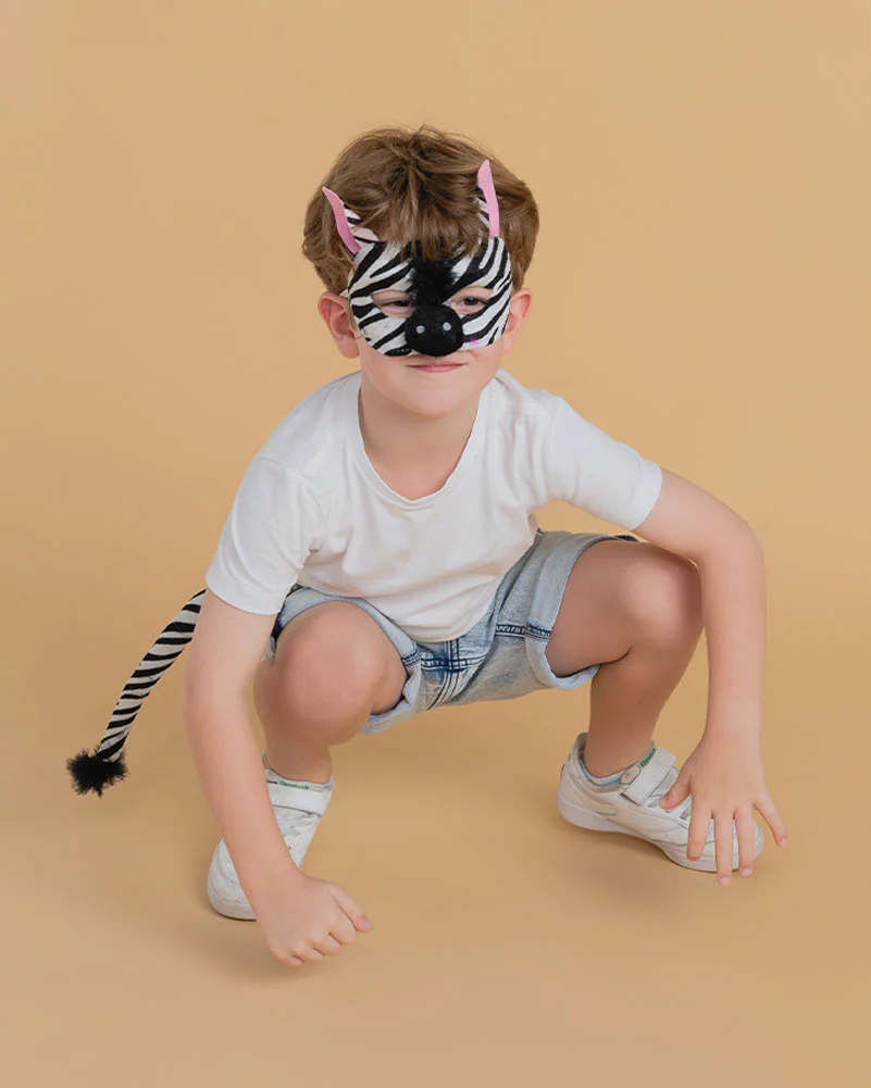 Zebra Deluxe Mask and Tail Set - Image 3